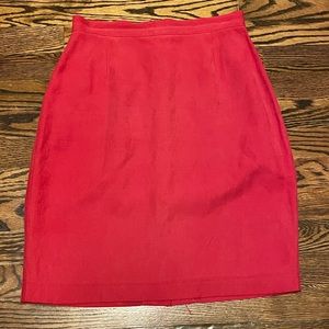 Vintage City Spirit Collection Red Pencil Skirt